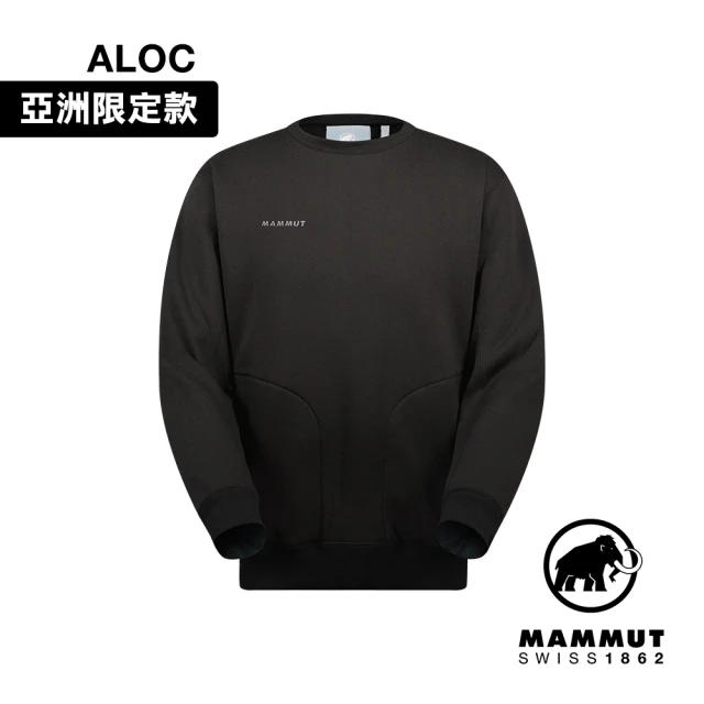 Mammut 長毛象 Mammut Essential ML Crew Neck AF 圓領長袖內刷毛衛衣 黑色 中性款 #1014-05560