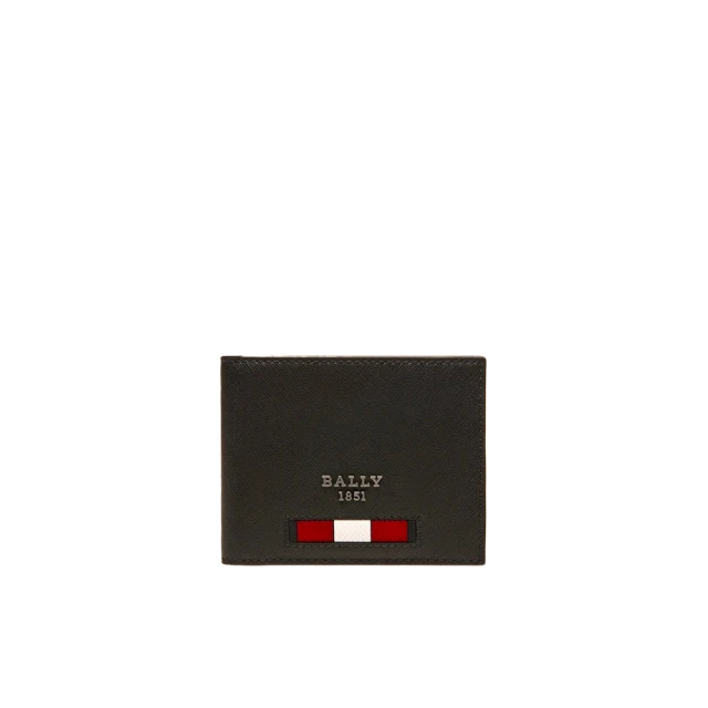 BALLY 黑色 TSP 牛皮六卡短夾