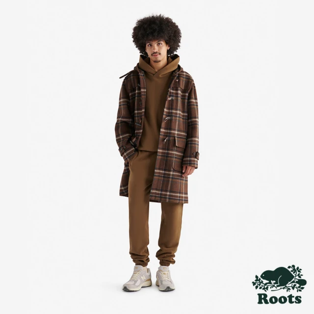 Roots Roots男裝- DUFFLE WOOL 大衣(咖啡色)