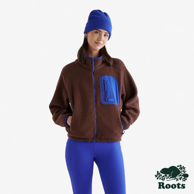 Roots Roots女裝- ALTA SHEARLING FLEECE 夾克(咖啡色)