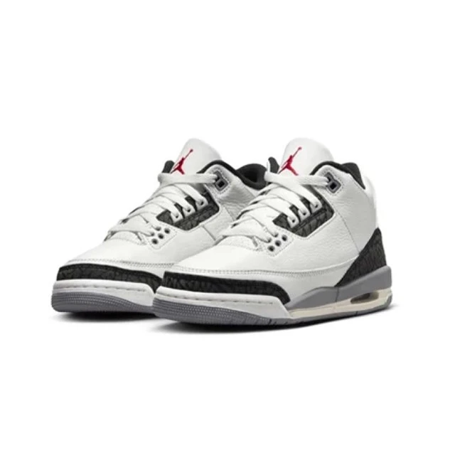 NIKE 耐吉 Air Jordan 3 Retro GS Cement Grey 大童 女鞋 水泥灰 3代(DM0967-106)