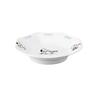【yamaka】SNOOPY史努比 陶瓷八角餐盤 19cm 肚子餓(餐具雜貨)