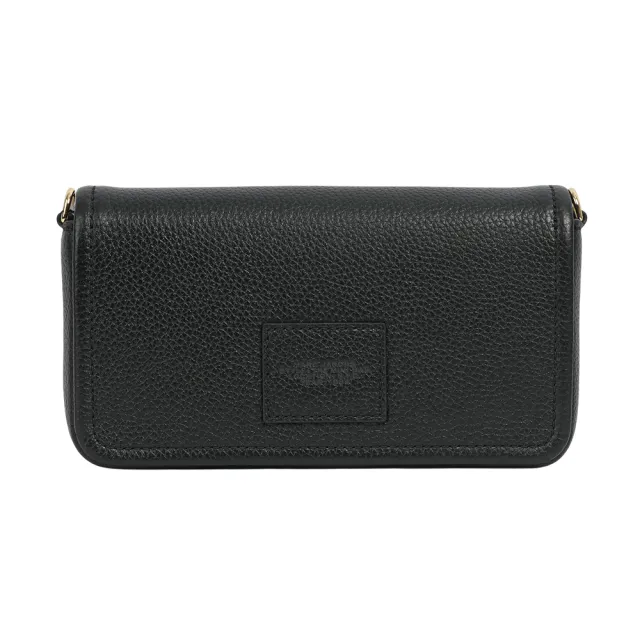 【MARC JACOBS 馬克賈伯】粒面皮革迷你斜背包WOC/手拿包(黑色)