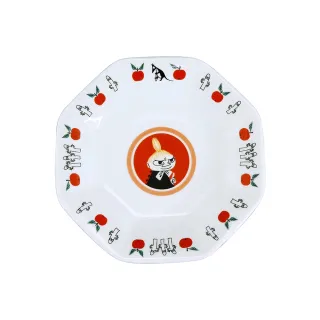 【yamaka】Moomin 嚕嚕米 陶瓷八角餐盤 19cm 小美 典雅精緻(餐具雜貨)