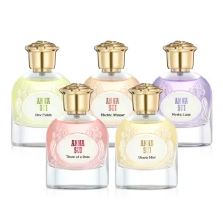 【ANNA SUI 安娜蘇】奇境夢遊薔薇之棘/迷霧烏托邦/月光細語/爍光喚語/綠野之露淡香精(50ml任選/專櫃公司貨)