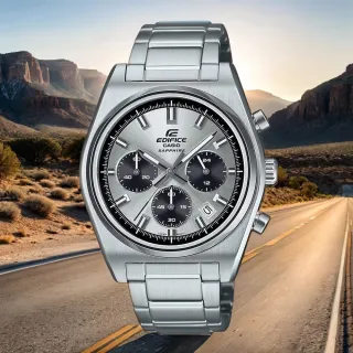 【CASIO 卡西歐】EDIFICE 經典運動三眼計時手錶 畢業禮物 送禮(EFB-730D-7AV)