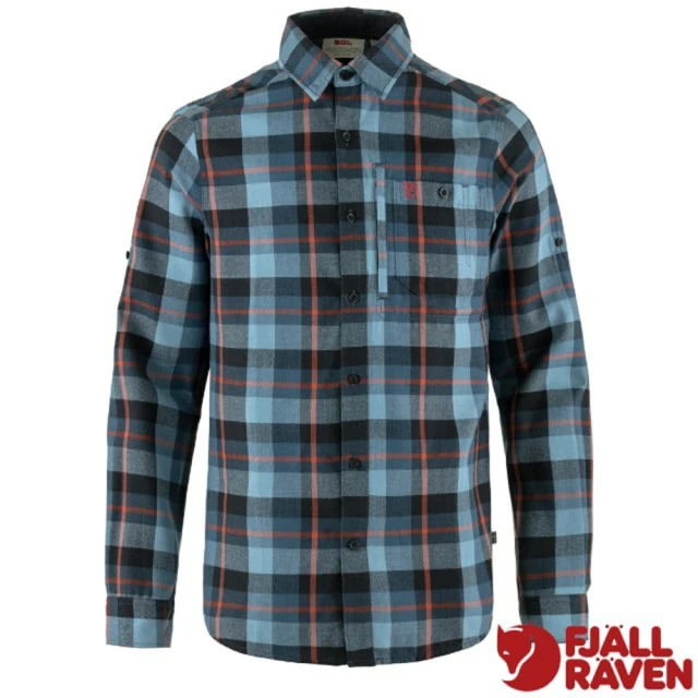 Fjallraven 男 Fjallglim Shirt 長袖保暖襯衫.運動休閒上衣.吸濕排汗衫(81380-534-543 靛藍/黎明藍)