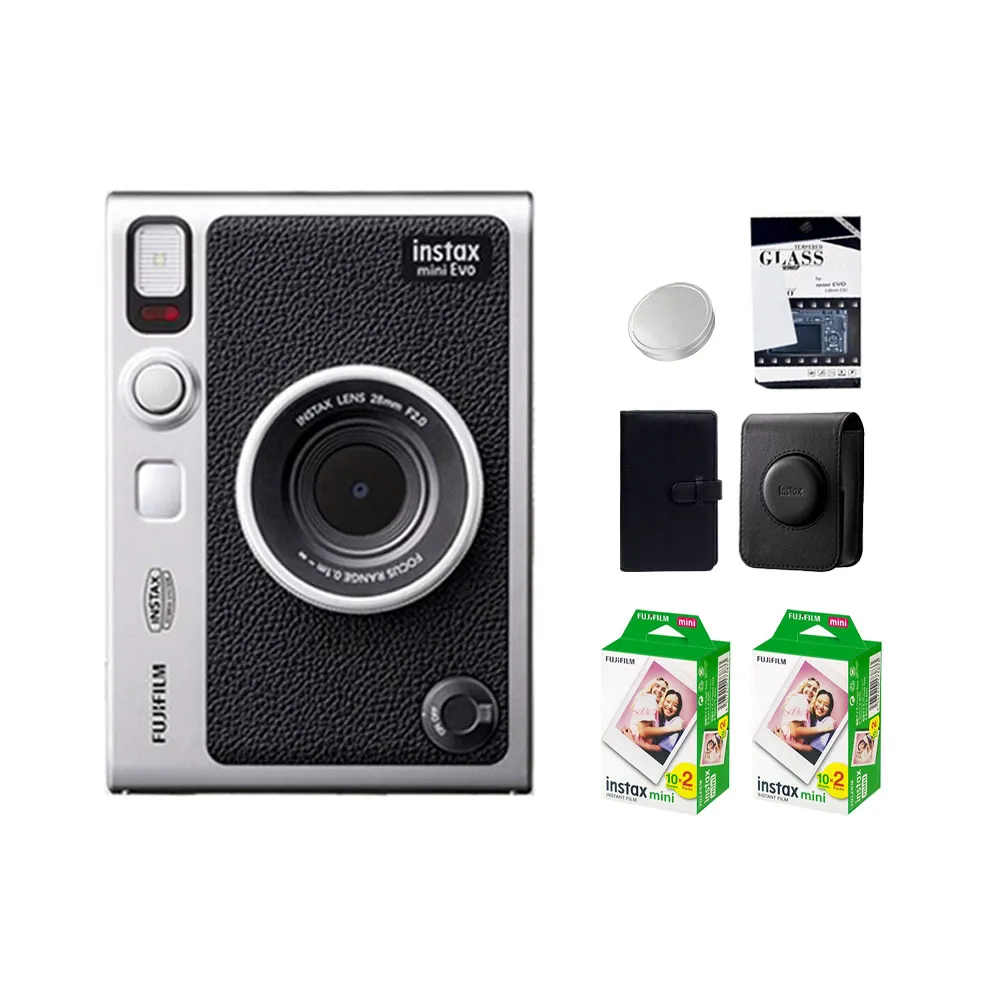 【FUJIFILM 富士】Instax Mini EVO 混合式數位拍立得相機 原廠公司貨(原廠皮套40張底片相冊..豪華組)