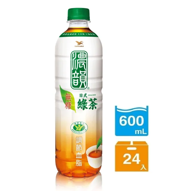 【濃韻】濃韻 600mlx24入/箱(烏龍茶/日式綠茶 -新舊包裝隨機出貨)