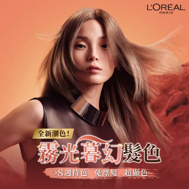 【LOREAL Paris 巴黎萊雅】優媚霜時尚魅力染髮霜 4入組(6色任選)