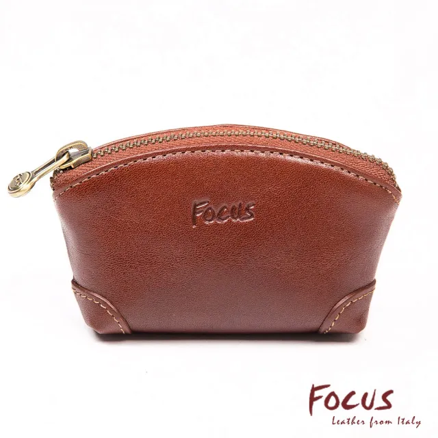 【FOCUS】真皮造型鑰匙零錢包FTA0027(真皮包包 義大利植鞣革/頭層牛皮/零錢包)