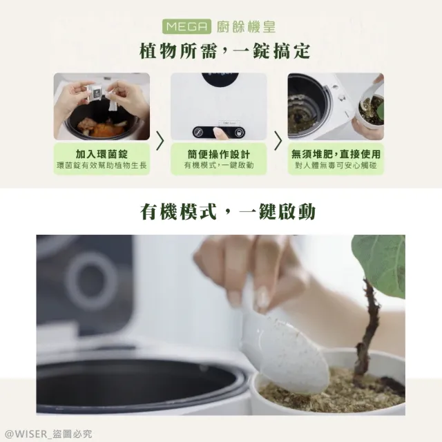 【SOGA】十合一最強廚餘機MEGA/我才是最強皇者(5.2L/正逆選轉不挑食/真·不卡機/專利刀片/殺菌/獨家APP)