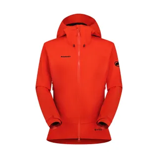 【Mammut 長毛象】Ayako Pro 2.0 HS Hooded Jacket AF W GTX防水連帽外套 經典紅 女款 #1010-30291