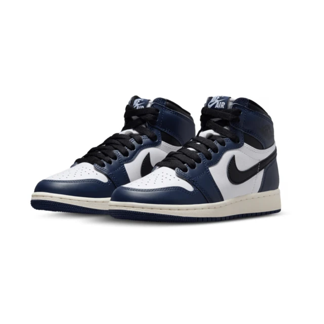 NIKE 耐吉 Big Kids” Air Jordan 1 High OG Midnight Navy GS 午夜藍(AJ1 休閒鞋 大童鞋)