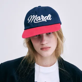【MARDI MERCREDI】雙色復古棒球帽 海軍藍 紅 草寫LOGO 可調式 CAP MARDI VINTAGE LOGO TWO TONE