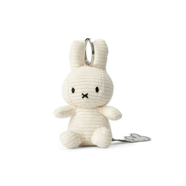 BON TON TOYS Miffy米菲兔ECO燈芯絨鑰匙圈(10cm 玩偶、娃娃、鑰匙圈)