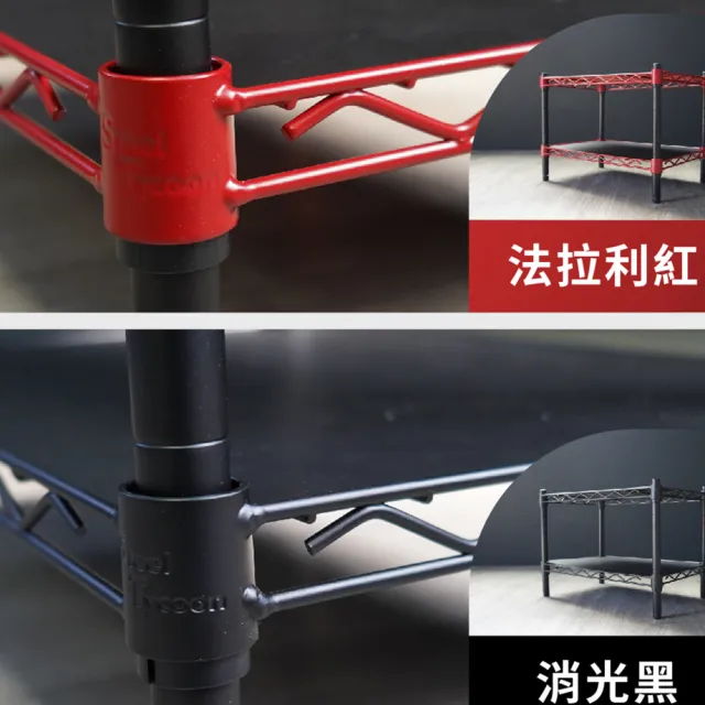 【鋼鐵力士 Steel Tycoon】三層鐵架28x43x60cm 5色 附層架墊板+輪組(推車.層架.置物架.波浪架.鐵力士)