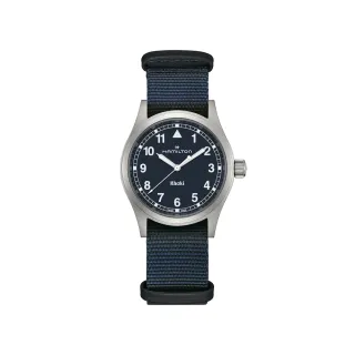 【HAMILTON 漢米爾頓】卡其陸戰 Quartz 石英腕錶 38mm(石英 中性 尼龍帶 H69401940)