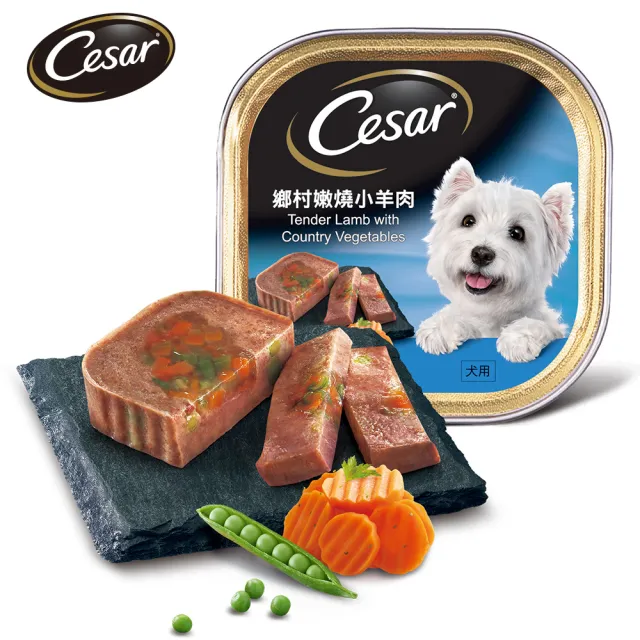 【Cesar西莎】經典風味餐盒 100g*48入 寵物/狗罐頭/狗食(任選)