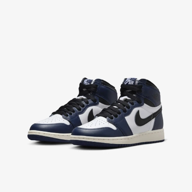 NIKE 耐吉 休閒鞋 Air Jordan 1 Retro High OG GS 大童 女鞋 午夜藍 AJ1 高筒(FD1437-401)