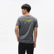 【JEEP】男裝 簡約地圖印刷純棉短袖T恤(灰色)