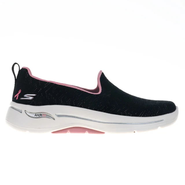 SKECHERS GoWalk Arch Fit Bca 女 健走鞋 休閒 寬楦 緩震 黑粉(896263WBKPK)