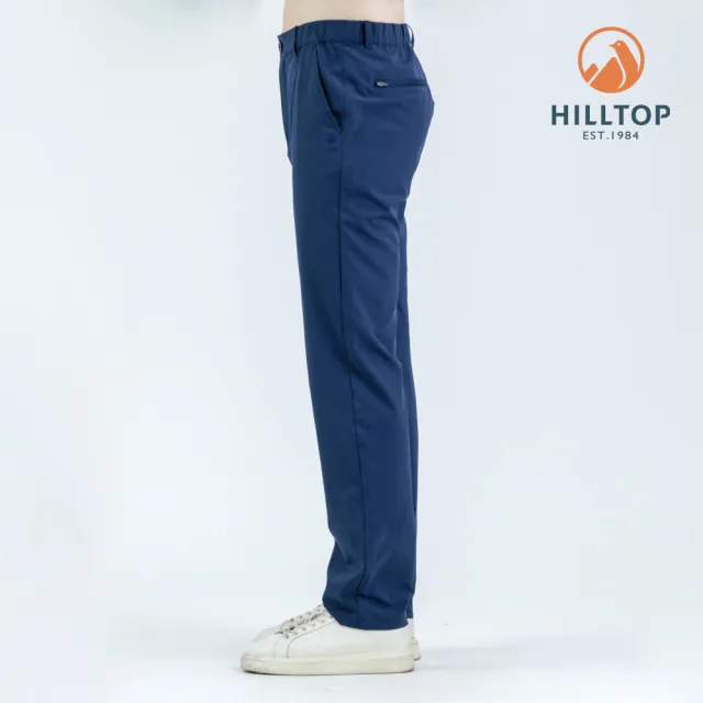 【Hilltop 山頂鳥】超潑水抗UV彈性長褲 男款 藍｜PH31XMO8ECE0