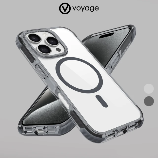 VOYAGE iPhone 16 Pro/16ProMax 超軍規防摔保護殼Pure Wave+ 透黑(2年尊榮級保固服務 支援Magsafe磁吸)