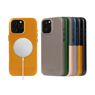 【alto 奧沰】iPhone 16 Pro Max 6.9吋 MagSafe 磁吸壓紋皮革防摔手機殼(支援MagSafe 真皮 輕薄 防摔)