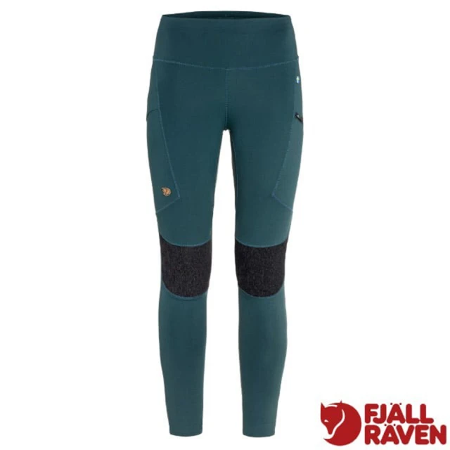 Fjallraven 女 Abisko Trekking Tights HD 超耐磨登山健行緊身褲. 運動休閒長褲(87143-570 高山藍)