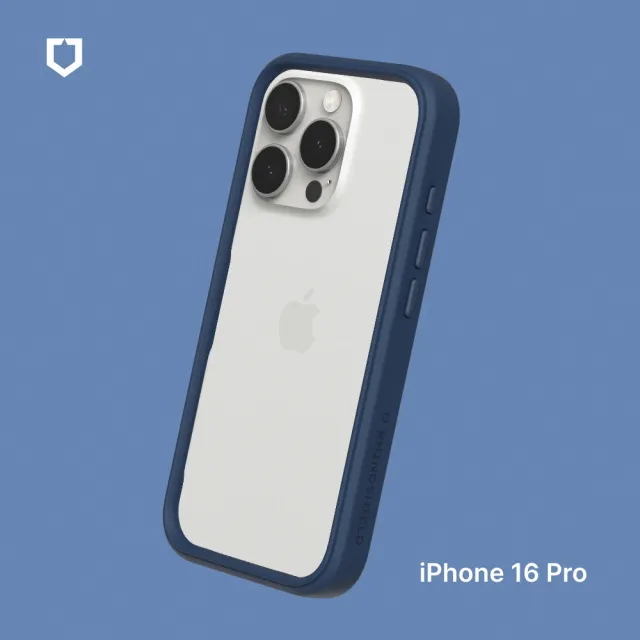 【RHINOSHIELD 犀牛盾】iPhone 16 Pro 6.3吋 CrashGuard 模組化防摔邊框手機保護殼(獨家耐衝擊材料)