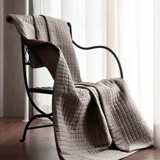 【皇室羽毛工房】海藻紗涼被-藕咖色(單人)