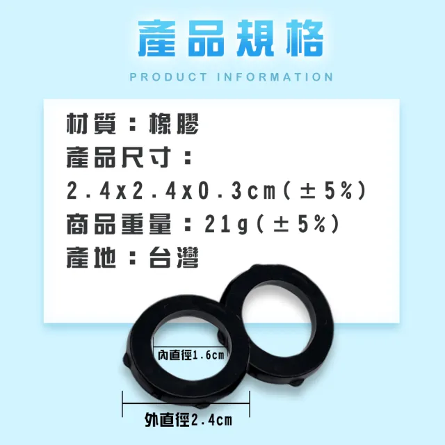 【金德恩】一片12入 六分水龍頭防漏止水墊片(止水墊 密封圈 墊圈 橡圈 省水閥 防漏墊片 華司 水管)