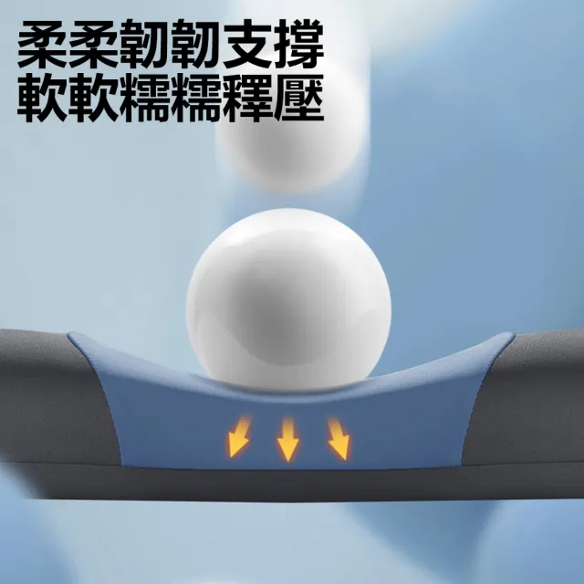 【Nil】腰椎震動按摩熱敷枕 恆溫熱敷腰墊 腰部拉伸腰托(腰枕 腰椎枕 腰靠墊 腿枕 牽引枕)