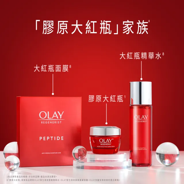 【OLAY 歐蕾】新生高效緊緻乳霜 膠原大紅瓶超值2入組(50gx2+14gx8)