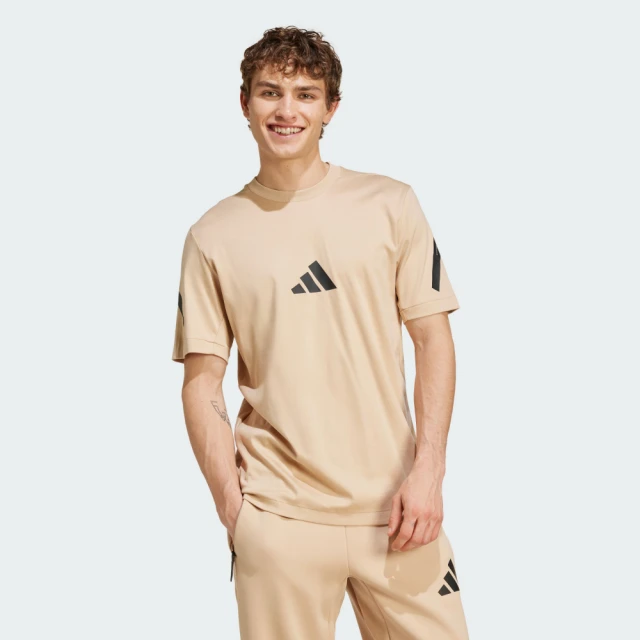 adidas 愛迪達 短袖上衣 男款 運動 亞規 M Z.N.E. TEE 奶茶 JF2453