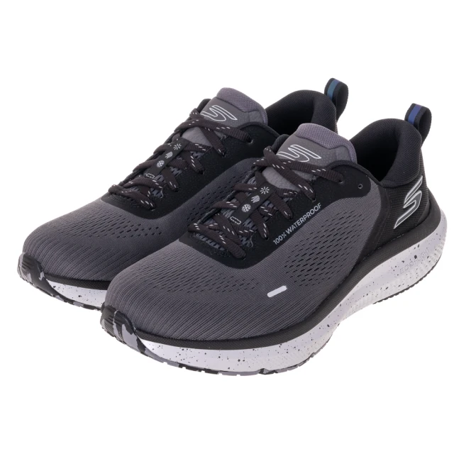 SKECHERS 男鞋 慢跑系列 慢跑鞋 GO RUN PURE 4_WATER PROOF(246097BKGY)