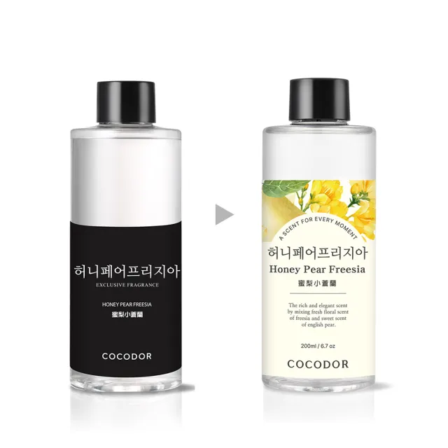 【COCODOR】永生花擴香瓶200ml+擴香補充瓶200ml(2+1超值組/原廠直營)