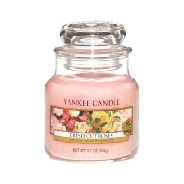 【YANKEE CANDLE】香氛蠟燭104g 2入組(多款任選/蓬鬆毛巾/裁剪玫瑰/美夢成真/嬰兒爽身粉/國際航空版)