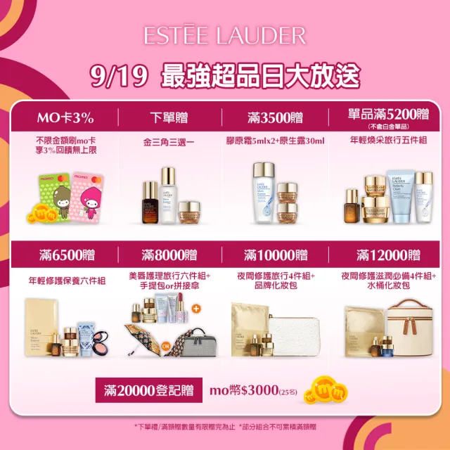 【Estee Lauder 雅詩蘭黛】膠原霜Q彈鐵粉組(年輕無敵膠原霜 7/5mlx2/乳霜/週年慶)