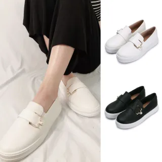 【FUFA Shoes 富發牌】現貨 優雅珍珠寬帶懶人鞋 休閒鞋(台灣製 女鞋 懶人鞋 百搭)