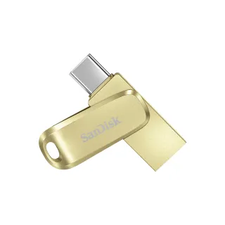 【SanDisk】Ultra Luxe Type-C 雙用隨身碟金色256GB(公司貨)