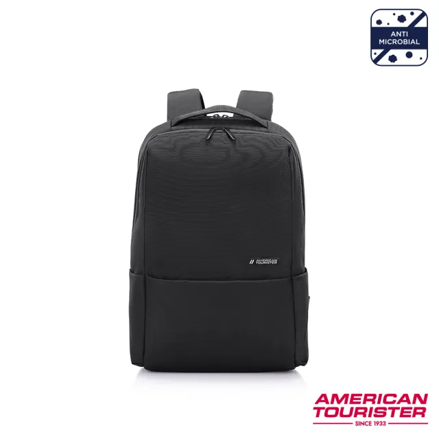 【AMERICAN TOURISTER 美國旅行者】Rubio 抗菌簡約雙隔層筆電後背包14吋(兩色可選)