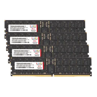 【v-color】DDR5 ECC R-DIMM 4800 256GB kit 64GBx4(工作站/伺服器記憶體)