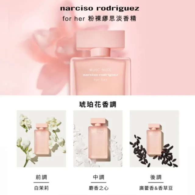 【NARCISO RODRIGUEZ納西索 官方直營】for her 粉裸繆思淡香精 100ml