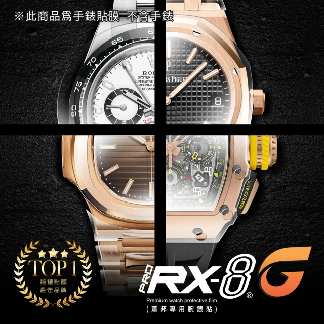 RX-8 第7代保護膜 蕭邦CHOPARD 鍊帶款 系列貼膜 含鏡面、外圈(不含手錶)