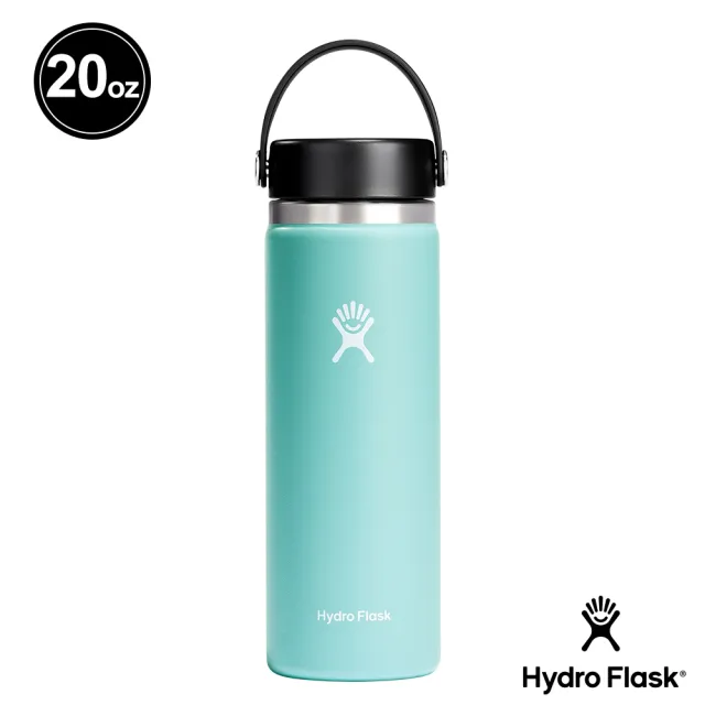 【Hydro Flask】20oz/592ml 寬口 提環 保溫瓶 多色可選(高保冰  無毒 美國品牌 食安 防滑塗層 大口徑)