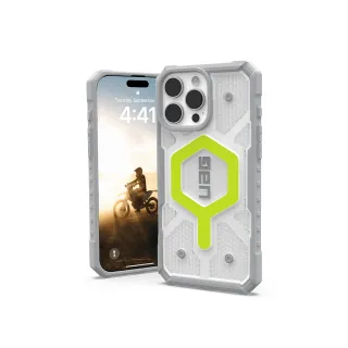 【UAG】iPhone 16 Pro Max 磁吸耐衝擊經典保護殼-透明（螢光圈）(支援MagSafe無線充電)