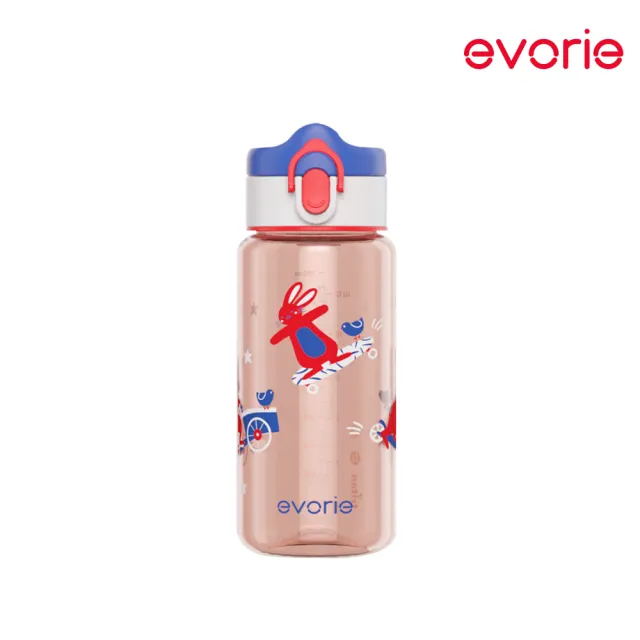 【Evorie】Tritan 380mL 兒童直飲水杯2入組