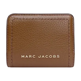 【MARC JACOBS 馬克賈伯】栗子咖MJ logo鵝卵石皮革短夾(S101L01SP21-214)